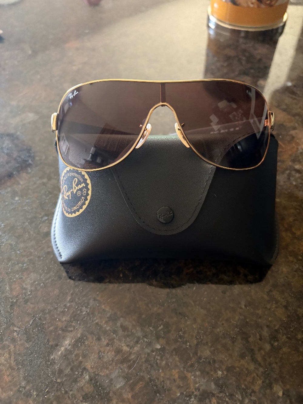 Ray Ban Arista Gold Sunglasses - NEW